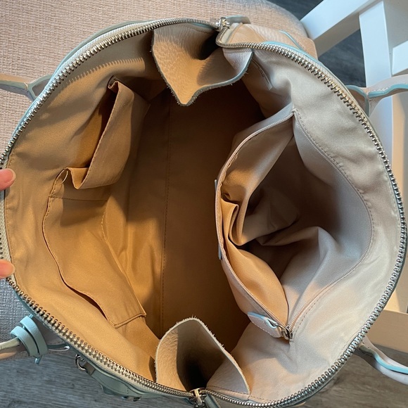 Coach Restored Bleecker Preston Satchel — Light Beige with Mint Trim - Picture 9 of 11